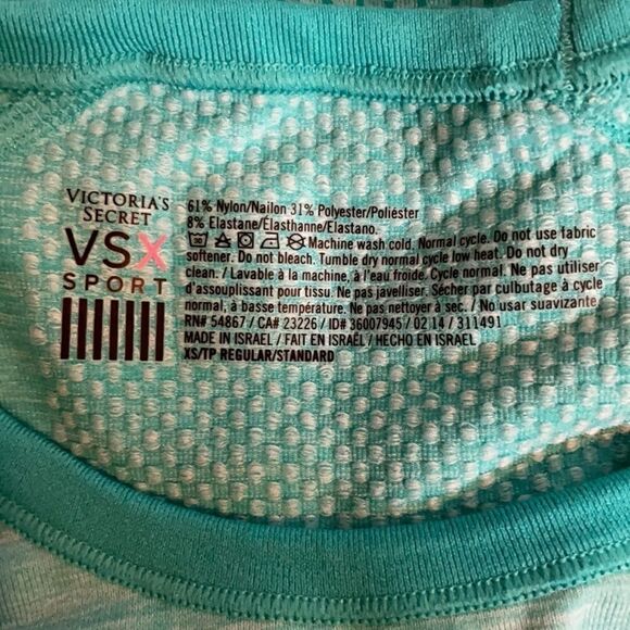 Victoria's Secret Sport Short Sleeve Activewear Top Size Extra Small - Picture 7 of 7